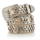 thumbnail image 5 of Cinturón de mujer con diamantes de imitación y calavera, estilo vaquero, alargado, para exteriores, buen material, 5 of 6