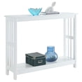 thumbnail image 2 of Pemberly Row Table Console Traditionnelle de Style Mission, Fini Bois Blanc, 2 of 3