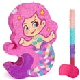 thumbnail image 1 of Piñata WERNNSAI Sirena para fiesta de cumpleaños para niñas, 40 x 31 cm, 1 of 7
