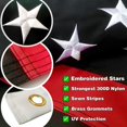 thumbnail image 3 of Jetlifee 3x5 Ft Thin Blue and Red Line American Flag, Honoring Law Enforcement Police Officers, Firefighters with Embroidered Stars and Sewn Stripes, for Patio,Lawn&Garden Decor, 3 of 13