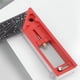 thumbnail image 5 of Escuadra de carpintero Nueva regla de medición de ángulos Escuadra universal con función combinada de ángulos Escuadra en forma de L para mediciones precisas Dibujo (rojo), 5 of 7