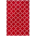 thumbnail image 6 of SAFAVIEH Chatham Jacob Geometric Quatrefoil Wool Area Rug, Red/Ivory, 3' x 5', 6 of 10
