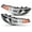 WHITE, variant on Halogen Headlight assembly Fit for 2011 2012 2013 Hyundai Elantra, Projector Headlamps Assembly Clear Lens for Direct Replacement Black Housing Headlamps,Driver and Passenger Side