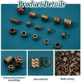 thumbnail image 5 of 150 Pcs 15 Styles Alloy Spacer Beads Antique Bronze Hair Beads Alloy Dreadlock Beads 4-10mm Large Hole Loose Beads for Hair Braids Hair Decoration, 5 of 9