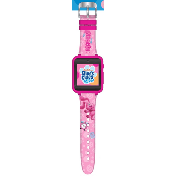 Nickelodeon Blue's Clues Unisex Child Pink Case and Printed Strap iTime Interactive Smartwatch, BLU4017WMC