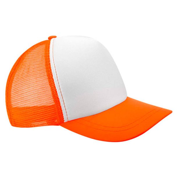 Gorra trucker malla transpirable broche plástico - Trucker rosa Unitalla