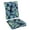 Black_CyanLeaf, variant on 2Pcs Waterproof Rocking Chair Cushion Seat Sets for Indoor Home Office Car, Upper And Lower Back Cushion with Non-Slip Ties, Oxford Cloth Surface, Polyester Filling
