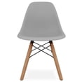 thumbnail image 2 of Maklaine 21.75 inches Plastic and Wood Kids Playroom Chair in Gray Finish, 2 of 5
