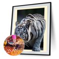 thumbnail image 2 of 5D tigre blanco bordado diamante pintura artesanía punto de cruz decoración del hogar Tmvgtek decoración de arte en el hogar, 2 of 8