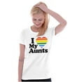 thumbnail image 4 of I Love My Aunts LGBTQ Gay Pride Womens Slim Fit Graphic Tee Brisco Brands M, 4 of 5