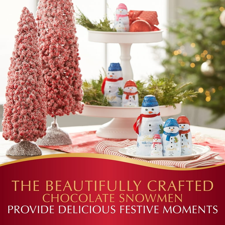 マンチョコ祈祷師コネシマ 208枚 Lindt Milk Chocolate Snowman Figure, Chocolate Candy, 3.5 oz