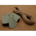 thumbnail image 3 of 100 Pcs Mason Jar Shaped Cardstock Tags Wedding Favor Blank Hang Tag Gift with Free Natural Jute Twine - Colors Available, 3 of 8