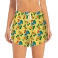 thumbnail image 2 of KLL Roosters And Sunflowers Pattern Shorts Women,Athletic Shorts High Waisted Running Shorts Pocket Sporty Short Gym Elastic Workout Shorts-X-Large, 2 of 7