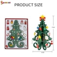 thumbnail image 4 of Spencer 7.5 inch Tabletop Mini Wooden Christmas Tree with 24 Mini Ornaments for Christmas Decorations （Green）, 4 of 8