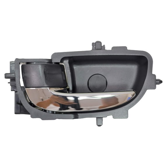 PT Auto Warehouse TO-2189MA-LH - Inner Interior Inside Door Handle, Chrome Lever with Black Knob - Driver Side
