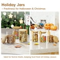 thumbnail image 5 of GOSCHE Glass Jars with Lids and Spoon 15oz Food Canisters for Cookie Sugar Spice Coffee Beans Tea Flour Nuts Candy Oat Set of 3, 5 of 7