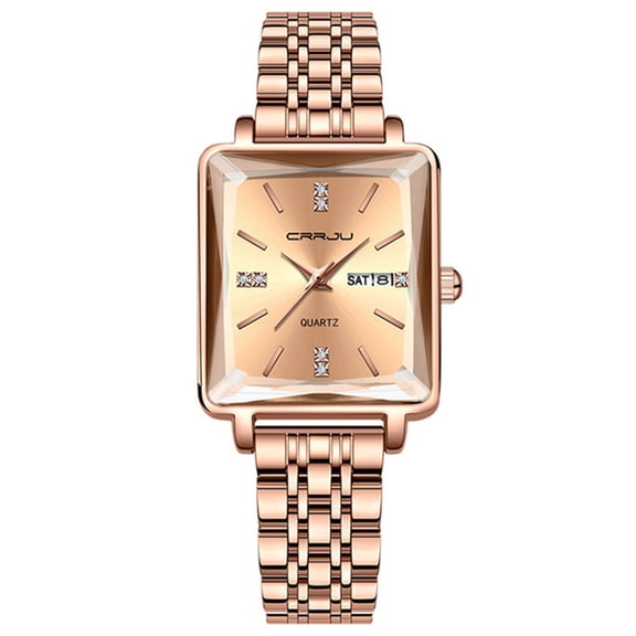Women Watch Fashion Gold Diamond Analog Quartz Female Watch for Women Luxury Dress Ladies Stainless Steel Waterproof Wrist Watches