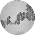 thumbnail image 1 of Ahgly Company Indoor Round Patterned Gunmetal Gray Area Rugs, 5' Round, 1 of 6