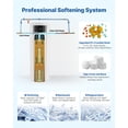 thumbnail image 5 of VEVOR Water Softener, 32,000 Grains Whole House Water Softener System, with Automatic Touch Control Panel, Bypass Valve, Reduce Hardness and Minerals, Improve Water Quality, for 1-2 Bathrooms, 5 of 9