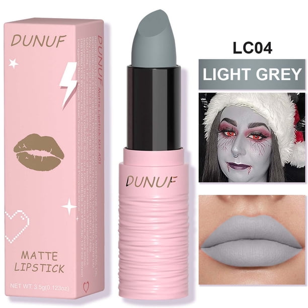 Xihbxyly Lápiz Labial Mate, Fórmula Vibrante de 6 Colores de Larga Duración, Funda Fácil de Llevar, Textura Suave E Impermeable, Maquillaje para Eventos Deportivos, Fiestas de Halloween, Mejora La Co