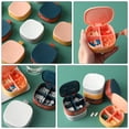 thumbnail image 3 of KAKOWELY Pill Storage Container 3pcs Medicine Organizers Travel Portable Pill Storage Boxes (Random Color)3.03"X3.03"X1.14", 3 of 5