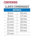 thumbnail image 3 of Juego Llaves Combinadas Matraca Pulido Espejo 19Pzs Urrea, 3 of 3