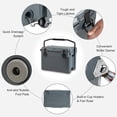 thumbnail image 4 of 25QT Hard Cooler Ice Chest with Aluminum Handle and Cup Holders, Portable Insulated Cooler for Camping, 4 of 8