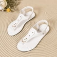 thumbnail image 4 of Bkhluea Women Flip Flop Sandals Elastic Slingback Metal Accent Shoes Comfortable For Beach Travel Casual Daily Outdoor, 4 of 7
