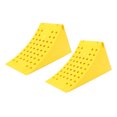 thumbnail image 2 of Wheel Chock Stopper, Rear Handle Weather Resistant Wheel Chock Wedge Stackable Storage Deformation Proof  for Boat Trailer, 2 of 7