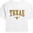 thumbnail image 3 of Instant Message - Texas Collegiate - Juniors Cropped Graphic T-Shirt, 3 of 6