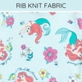 thumbnail image 6 of Disney The Little Mermaid Little Girls' 2-Piece T-Shirt and Bike Shorts Set Ariel Flounder Blue, 6 of 7