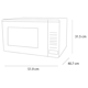 thumbnail image 4 of COMBO Microondas Panasonic NN-SB636BRUH INVERTER de 36 Litros (1.3ft³ / 1100W) Color Negro + Guante de Cocina., 4 of 8