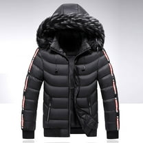 Aayomet Coats For Men Men's Rain Jacket with Hood Waterproof Lightweight Active Long Raincoat,Black L