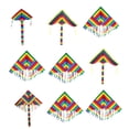 thumbnail image 3 of Fearlessin Cartoon Rainbow Kite Long Tail Beach Park Decorative Kites Fun Outdoor Sports Toy Accessories Gifts for Kids Adults Type7, 3 of 6