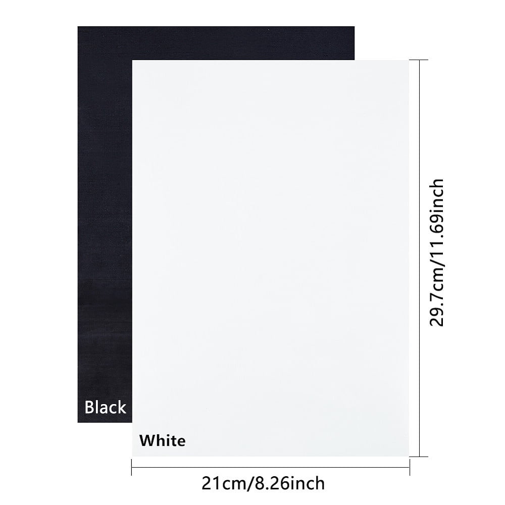A4 Matte Vinyl Transfer Film For T-shirt Garment Mixed Color 29.7x21x0.02cm 2 colors 5sheets/color 10sheets/set DIY