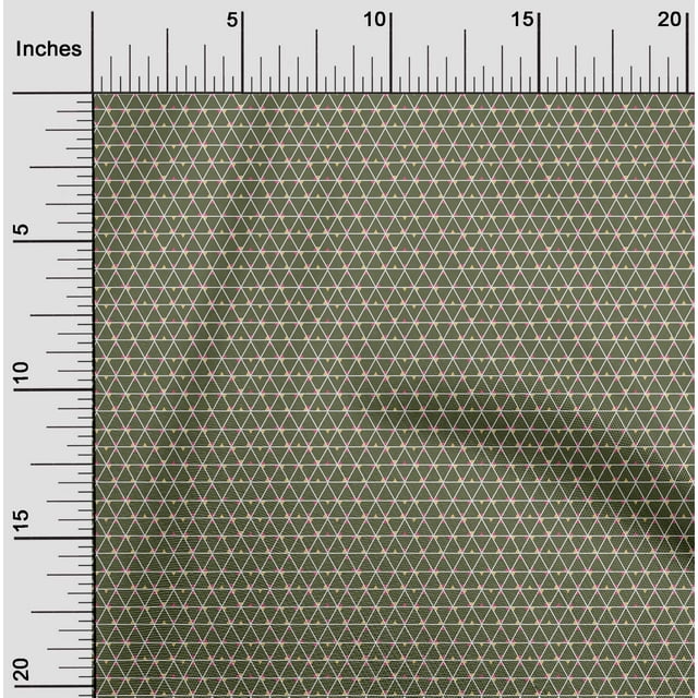 oneOone Tissu Popeline de Coton Triangle Imprimé Géométrique Tissu BTY 42 Pouces de Large