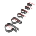 thumbnail image 4 of 200pcs Black Nylon P Type Clips 6 Different Sizes Portable Durable Cable Holder Organizer Screw Mounting Wire Fastener with Plastic Storage Box for Hose Car Audio Pipes, 4 of 6