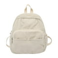 thumbnail image 1 of Mochila para niñas, de pana, ligera, moderna, versátil, informal. Blanco, 1 of 9