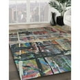 thumbnail image 2 of Ahgly Company Indoor Rectangle Patterned Sage Green Novelty Area Rugs, 4' x 6', 2 of 6