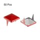 thumbnail image 3 of Uxcell 50Pcs Square Pyramid Rivets, 10mm Two-Jaw Studs Spikes, Copper Punk Rock Nailhead Spots (Red), 3 of 7