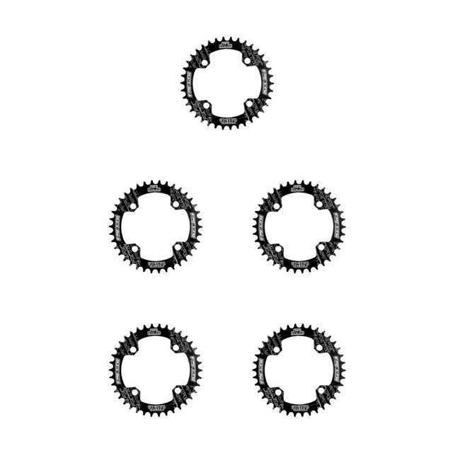 Eigraketly Platos anchos estrechos Rueda de cadena de ciclismo resistente al desgaste Piezas de placa de impermeables con superficie recubierta de Type2 NO2