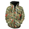 thumbnail image 1 of Sudadera con capucha y cremallera para hombre, con textura de piel de animal, divertida, informal, con estampado 3D, gran oferta 2024, ropa de calle de manga larga de gran tamaño, primavera y otoño., 1 of 6