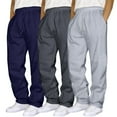 thumbnail image 2 of Mens Sweatpants with Zipper Pockets and Drawstring, 3 Pack Active Tech Joggers for Men, 2 of 4