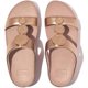 thumbnail image 5 of Sandalia de cuña FitFlop con forma de halo con cuentas y círculos metálicos con barra en H para mujer, 5 of 7