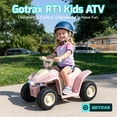 thumbnail image 2 of RT1 12V Kids Electric ATV Ride-On Toys ,8" Tires, Up to 80 Min Rechargeable Battery,Anti-Rollover, Age 3+, Pink, 2 of 10