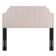 thumbnail image 2 of Modway Alyona Channel Tufted Performance Velvet Full/Queen Headboard in Pink, 2 of 6