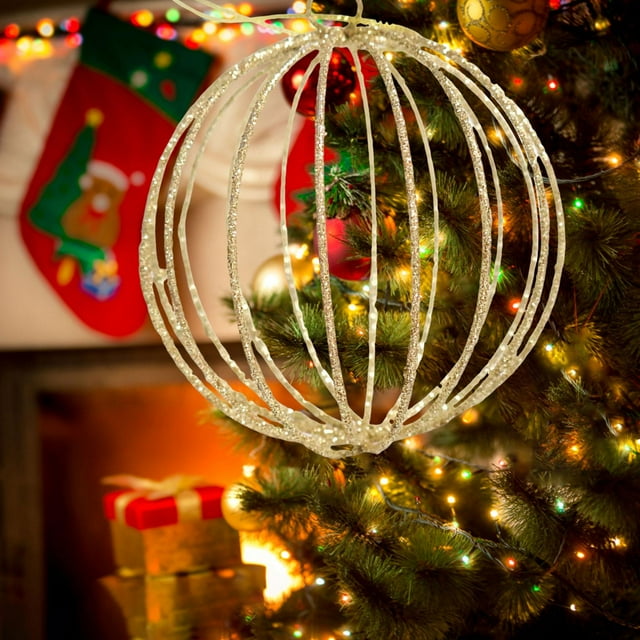 Adorno colgante para de , decoración navideña, creativo, decorativo, resistente, recuerdo de fiesta de invierno para decoración del hogar Balón de Oro