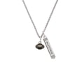 thumbnail image 2 of Delight Jewelry Silvertone Mini Enamel Football Silvertone Mother Daughter Bar Charm Necklace, 23", 2 of 4