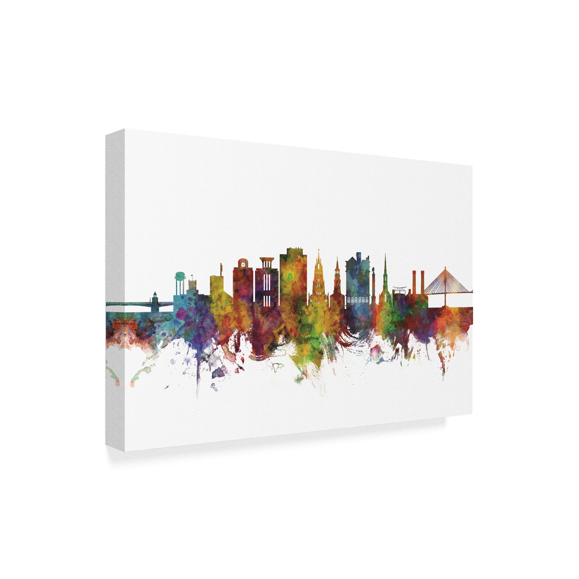 Trademark Fine Art 'Charleston South Carolina Skyline II' Canvas Art by Michael Tompsett