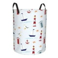 thumbnail image 2 of Daiia nautical Lighthouse Sailboat Laundry Hamper With Handles Large Storage Basket/Toy Organizer/Dirty Clothes Collapsible Waterproof For College Dorms, Bedroom,Bathroom, 2 of 8